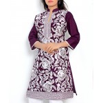 Purple Embroidered Stylish Design Ladies Suit AKG-036